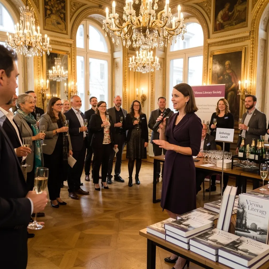 Eine Gruppe von Lernenden, die an einem Workshop für kreatives Schreiben teilnehmen und Notizen machen.