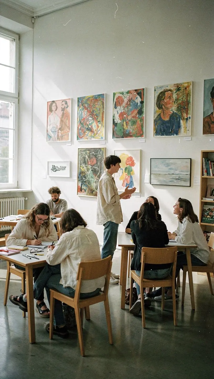 Eine Nahaufnahme von Händen, die auf einer Tastatur tippen, während ein Notizbuch daneben liegt.